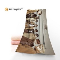 드라잉타월 아이돌 서포트 Ateez 마이크로파이버 페이스 타올 35x75cm 빨리 건조 스포츠 타월, [01] 35x75cm, [15] 14