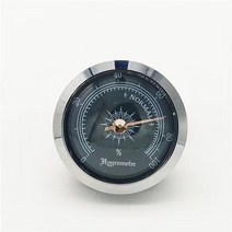 표준온도계 습도계 정밀 시가 정밀 미니 휴대용 기계식, 검은색