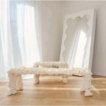 오브제 전신거울 북유럽 물결 사각 거치식 스탠드 바디 셀카 거울 대형 초대형, 110x180cm, 택배및직접설치, 화이트
