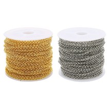 Royalways 2 개의 Rolls 보석 만들기 사슬 DIY 목걸이 팔찌 꼬리 증량제 사슬 20 야드, As Described