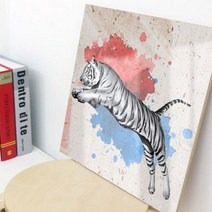 [천삼백케이] [꾸밈] im989-아크릴액자수묵화호랑이(중형)