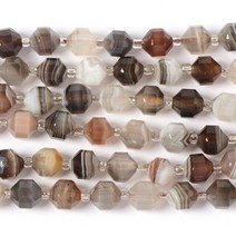 목걸이 만들기 DIY 재료천연석 비즈 올리브 컷 청금석 인회석 모가나이트 옥 비즈 팔찌 귀걸이 구슬 보석 마스크 스트랩 악세사리 부자재, 8mm약 35개, 페르시아 만