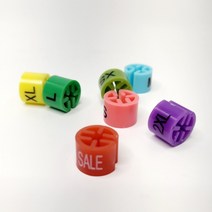 옷걸이 사이즈 표시 링 100개 고리 크기 사이즈링 의류 매장 옷가게 디피 전시 진열 용품, S