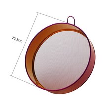 가성비 304 Stainless Steel Mesh Filter Sifters Shakers Kitchen Hand-held Sieve Household Flour Baki 호환, 10 Red L