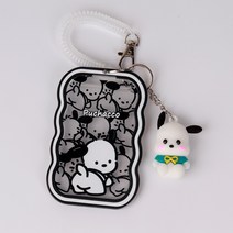 포차코 카드홀더 아이돌 탑로더 포토카드 교통카드 키링, 1개