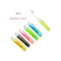 캠핑 야외 칫솔 대나무 숯 접이식 여행 구강 관리, 5.1pcs