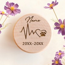 애견묘비석 유골함 목걸이개인 맞춤 이름 조각 애완 동물 모피 머리 세트 저장 상자 고양이 사용자 정의 나, 04 NO.7_01 Name birth - death