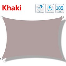야외 차양 방수 햇빛 가리개 정원 캐노피 테라스 자동차 캔버스 천막 직사각형 풀, khaki+3x4m