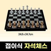 채스 고급 휴대용 자석 미니 체스판 서양장기 체스 수업 청소년 캠핑 중등 중학생 보드게임