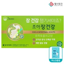 조아제약 조아장건강 프락토올리고당 1500mg 그린키위 장내 유익균 증식 유해균 억제 배변 활동 유산균, 100포+헬시링크 마스크1팩