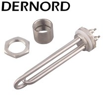 태양열온수기 DERNORD-DN32 저전압 DC 히터 요소 12V 300w 600W 스크류 1.25 quotBSP 태양 에너지 및 풍력용 태양열 발열체, [01] 12V xSUS Cap, [02] 600w, [04] Black