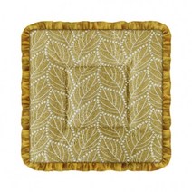 JH+매직크린 분사 나뭇잎 프릴방석 1인 골드_S/N:59+79E530 ; 방석 프릴방석 의자방석 방석쿠션 식탁방석 쟈가드방석 극세사방석 자수방석 누비방석