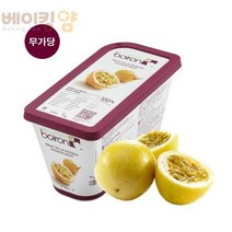 베이킹얌 브아롱 패션프룻츠냉동퓨레1kg + 아이스박스 포함