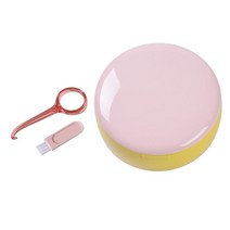 나르게 쉬운 사무실을 위한 부분적인 휴대용 리테이너 케이스 틀니 마우스 가드, 핑크 옐로우, 9x4.5cm, ABS 실리콘