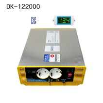 순수정현파 인버터 12v-2kw. DK-122000 국산 정품 다르다인버터 배터리체크기 배선1m 포함