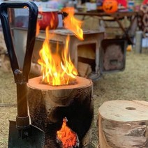 아홉산캠핑 자작나무 불멍 통나무장작 버너 우드스토브, 1개, 소형( 151~180mm)