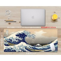 크기6종류 마우스 키보드 책상 게이밍 장패드 명화 모네 반고흐 피카소 데스크매트, 700x300mm, 블루밍 아몬드 - 반 고흐