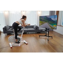 굿핏 GOOD FIT 굿터치 탄다 자동&수동 TV 연동 바이크 실내 운동 자전거 실감형 즈위프트 스피닝 사이클 경사로 자동 변환 시스템 실감형 컨텐츠 (헬스케어) 대상 수상, 스마트 TV 수동 스피닝 16G