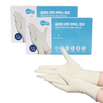 글러브써밋 라텍스장갑, 2개, 대(L), 100매입