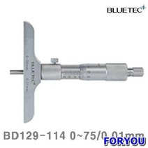 Foryou13016 블루텍 깊이 마이크로미터 1mm 100mm 3개 계측기 노기스