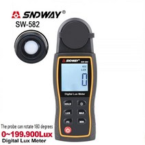 광도계 조도 검사기 광도 측정기 럭스 미터 사진 분광 햇빛 태양 광 조명 테스터, 레드