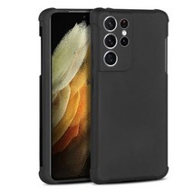 삼성 갤럭시 S21 울트라 5G 케이스 펜 홀더 매트 U 안티 드롭 커버 S 펜용 내장 스타일러스 펜 슬롯 (포함되지 않음)