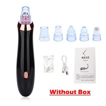 뷰티디바이스Blackhead Remover Vacuum Suction Face Pimple Acne Comedone Extractor Facial Pores Cleane, [05] 파란, 05 파란