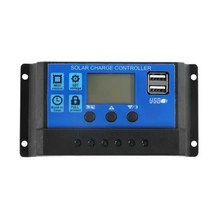 태양열판넬 태양열조명 태양광패널 전문 100w 12v 태양 전지 키트 30a 태양 광 충전 컨트롤러가있는 그리드 단결정 모듈에서 단일이중 usb 포트, 30a 컨트롤러