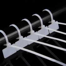 100 Pcs DIY 나일론 케이블 타이 Tamper 물개 일회용 플라스틱 보안 태그 Self-Locking Signage Tie, 01 as shown