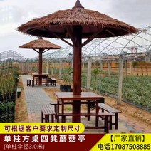 파고라 툇마루 방가로 야자 사이즈 퍼걸러 캐노피 바베큐장 야외 평상 원두막 오두막 테라스 정자 테이블 방갈로, 09-3.0M 야자 의자 테이블 그늘막