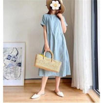 PIka여성원피스 면 여름원피스 롱원피스 빅사이즈