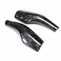 테슬라 모델 3 인테리어 개조 패치 실제 탄소 섬유 2017 2023 컬럼 시프트 보호 커버기어 칼라, M3-CF27LFG