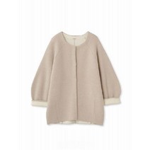 스나이델 23AW SNIDEL Sustainable 배색 니트 블루종 SWNJ234082