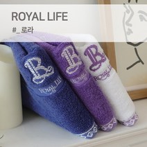 경동타월 30수 로라 타월 160g / 5매세트, 보라 5매