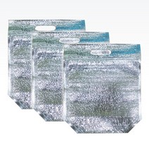 손잡이 은박보냉팩 중 25x23cm 100매 보냉지퍼백 보냉가방 보냉백, 단품