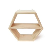 Mallow_쇼핑_(WIZ0041) 육각진열장 2단 슬라이드 미니 선반 원목 가구 수납장 오픈형장식장 벽걸이 DIY@8688@!^^, #현명한구매#