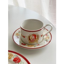 빨강머리 앤 가정용 플레이트 커피 컵 접시 디저트 머그 컵 3종 세트, B