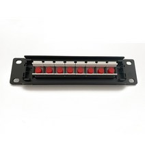FC 광섬유 패치 패널 RJ45 케이블 8 포트 스트레이트 스루