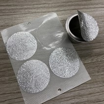 100pcs 일회용 알루미늄 호일 뚜껑 네스프레소 커피 캡슐 컵 자기 접착 씰링 필름 스티커 메이커