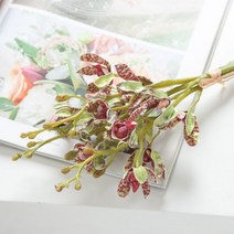 범부채번들(3개입)o 35cm 조화 꽃 소품 장식 FMBBFT, 레드