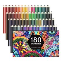 Brutfuner 수채 색연필 컬러링북4종, 72색