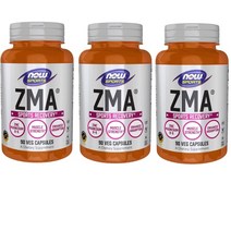 [2+1] Now Foods 나우푸드 스포츠 ZMA 90정 리커버리 비타민 B6 마그네슘 아연 산화마그네슘 산화아연 피리독신 3개