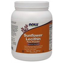 NOW Sunflower Lecithin Powder 나우 푸드 해바라기 레시틴 파우더 (454g), 1, 1개