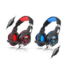 브리츠 K35GH 게이밍헤드셋[블루] LED/마이크ON/OFF 볼륨조절
