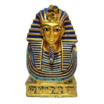 빈티지 이집트 고대 Cleopatra Pharaoh Coffin Resin 입상 복고풍 동상