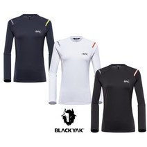 블랙야크 [ BLACK YAK ] 이월 특가!!! YAK-ICE 원단 사용하여 시원한 촉감 제공하는 여성용 봄 여름 긴팔 라운드 티셔츠!! BAC치악3티셔츠#2