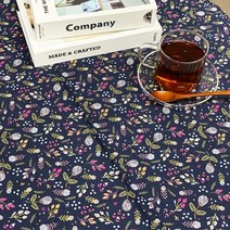 원단싸 면100% 옥스포드 20수 들꽃 4color, 딥네이비