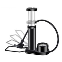 주닉스 자전거 타이어 에어펌프 축구공 농구공 에어매트 공기주입기, 블랙