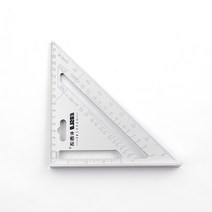 목공용 삼각자(18cm) 직각자 공구 전문가용 목수용 고급 양각음각, 1개