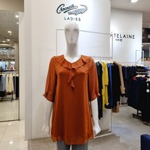 샤트렌 롱 기장감 쉬폰 블라우스 HC0FTS203.DO